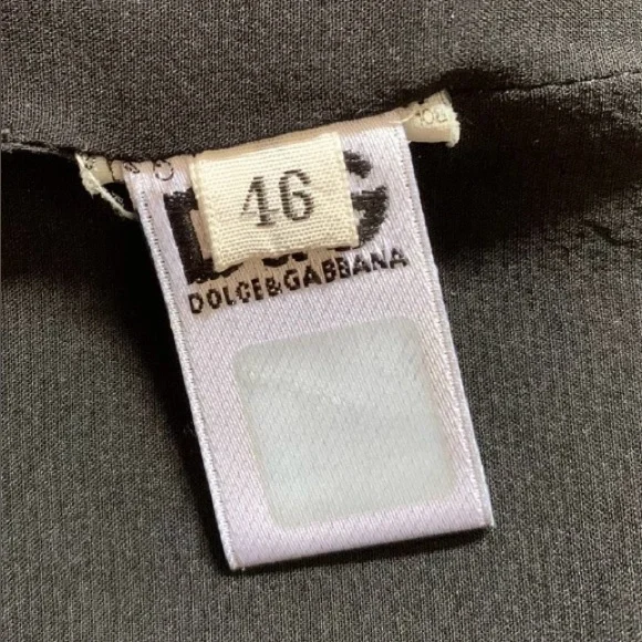 Dolce & Gabbana Italy Size 46 US 4 / 6 Black Satin Pencil Skirt - Picture 7 of 7